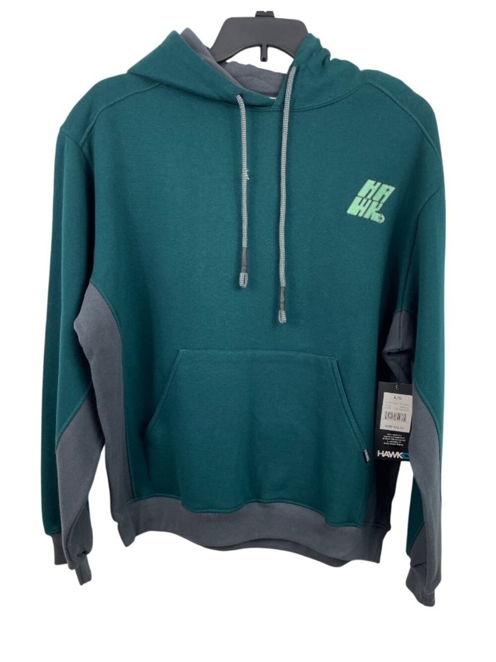 Tony Hawk Heavyweight Fleece Hoodie L/G Dark Moss & Gray